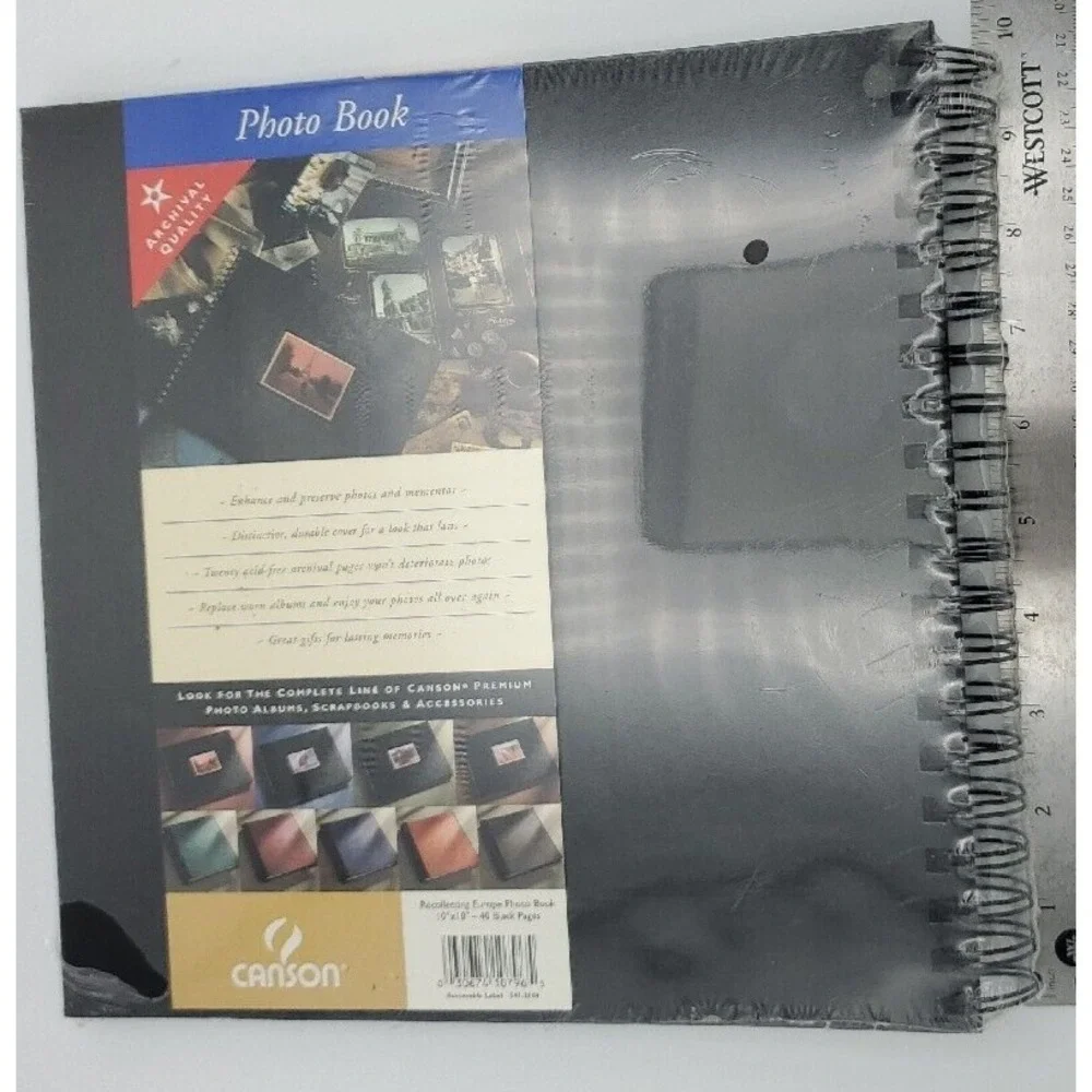 Acid Free‎ Photo Archival Album 40 Pgs Eiffel Tower 10x10in Corner Mounts Canson